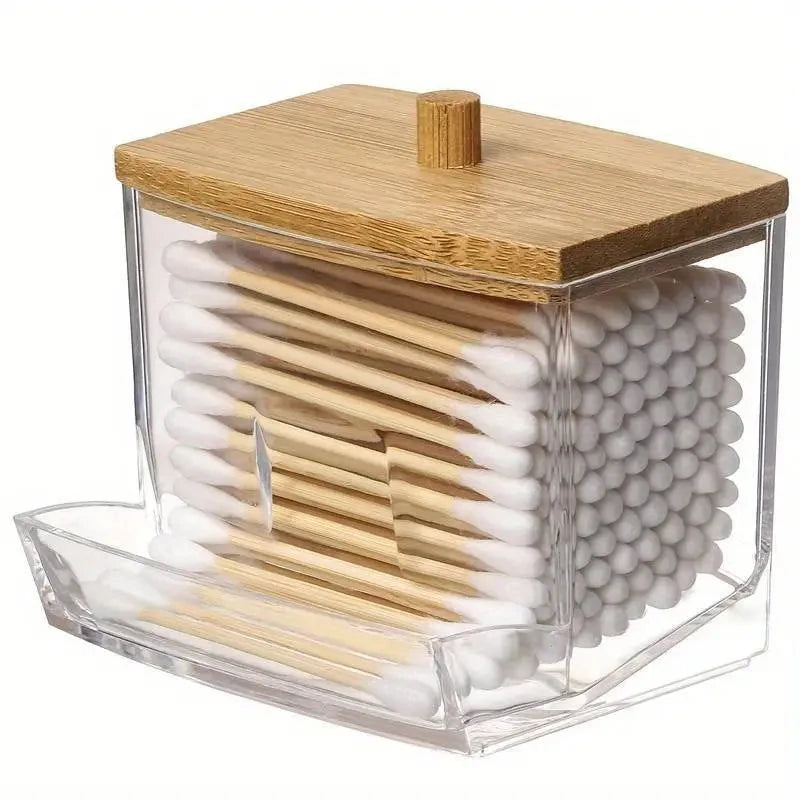 Stylish 7oz Bathroom Organizer - Freestanding Swab & Pad Holder Bath - DailySale