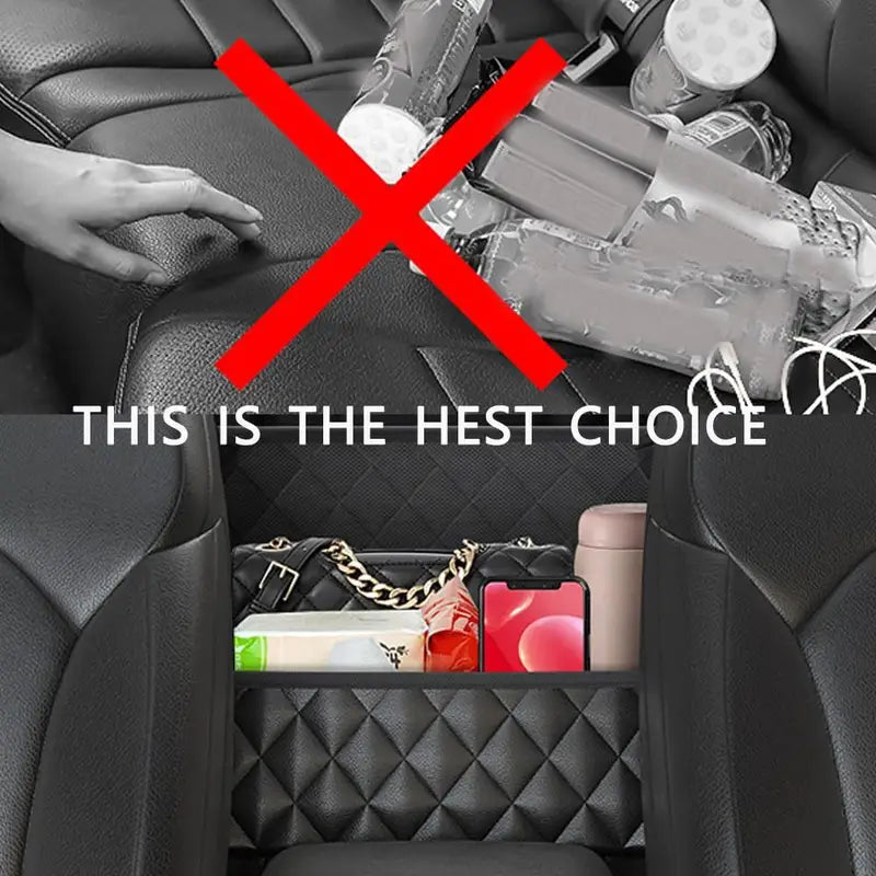 Stylish PU Leather Handbag Car-Mounted Storage Bag Automotive - DailySale