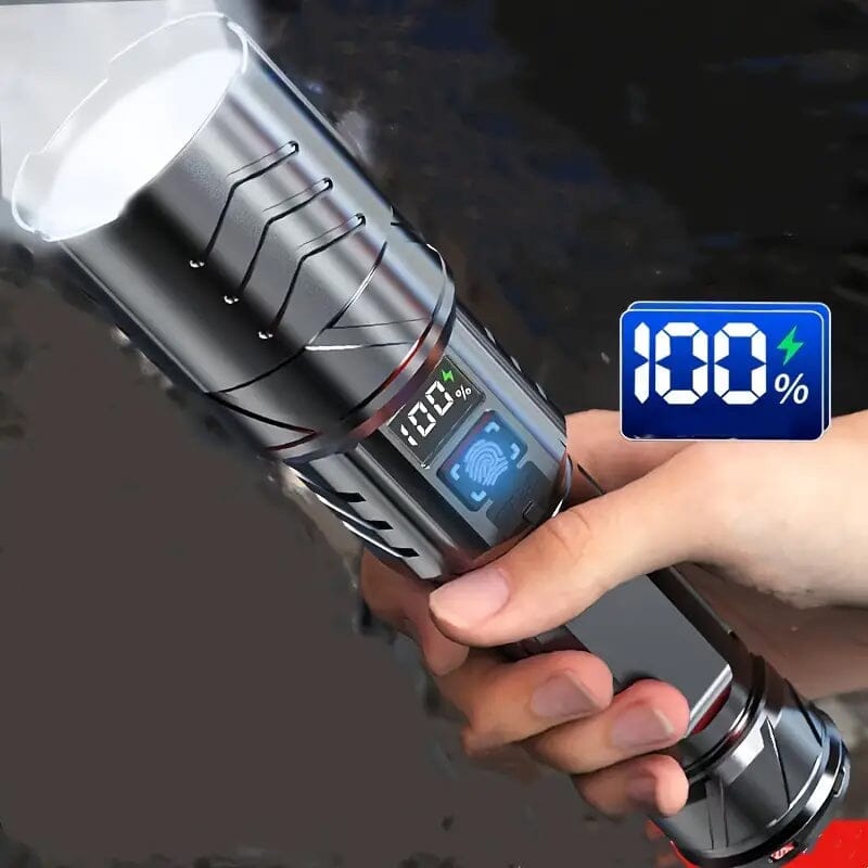 Super Bright Rechargeable Long Beam Flashlight Sports & Outdoors - DailySale