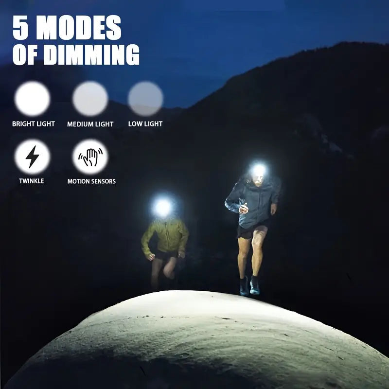 Super Bright USB Charging Headlight Sports & Outdoors - DailySale