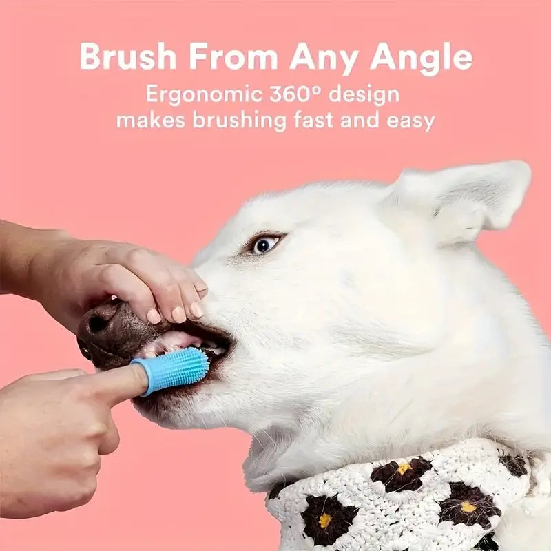 Super Soft Silicone Toothbrush for Dog or Cat's Teeth Pet Supplies - DailySale