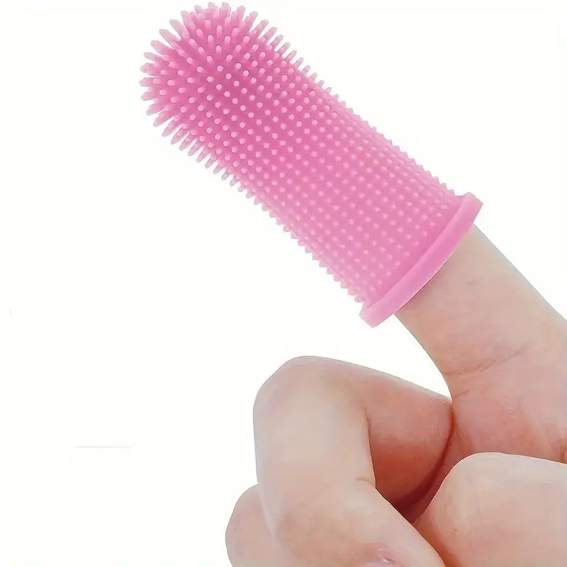 Super Soft Silicone Toothbrush for Dog or Cat's Teeth Pet Supplies Pink - DailySale