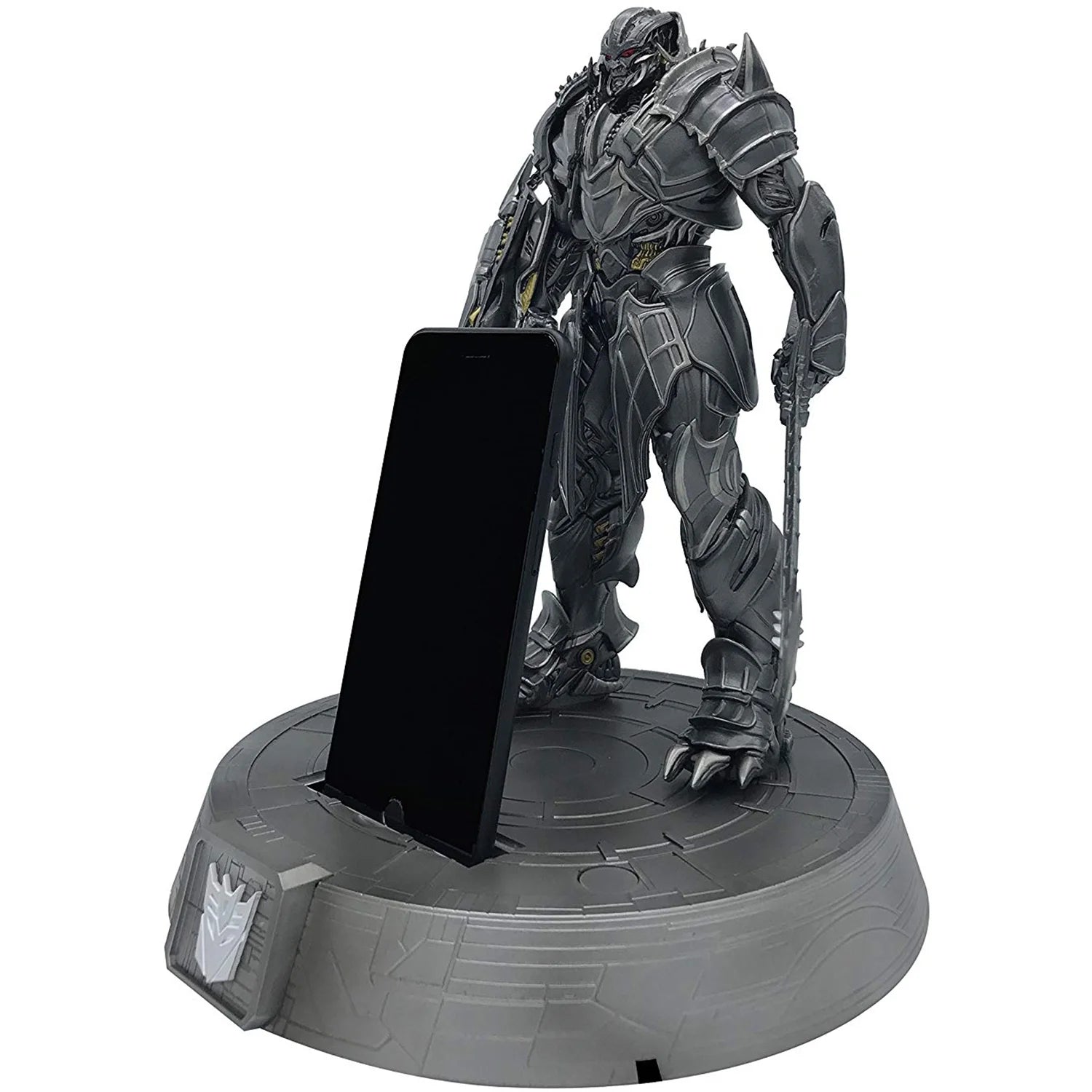 Swordfish SFT-PD1000M Transformers: Licensed Statue Phone Dock Megatron Charging Station - Fits All Phones with up to 6-in Screen Size (Gray) Mobile Accessories - DailySale