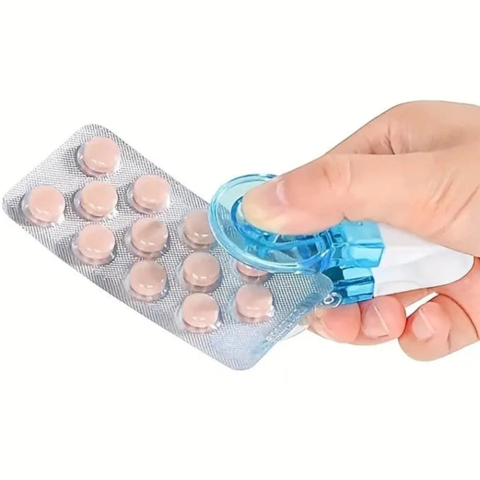 Tablet Pills Blister Pack Opener Tool Dispenser Wellness - DailySale