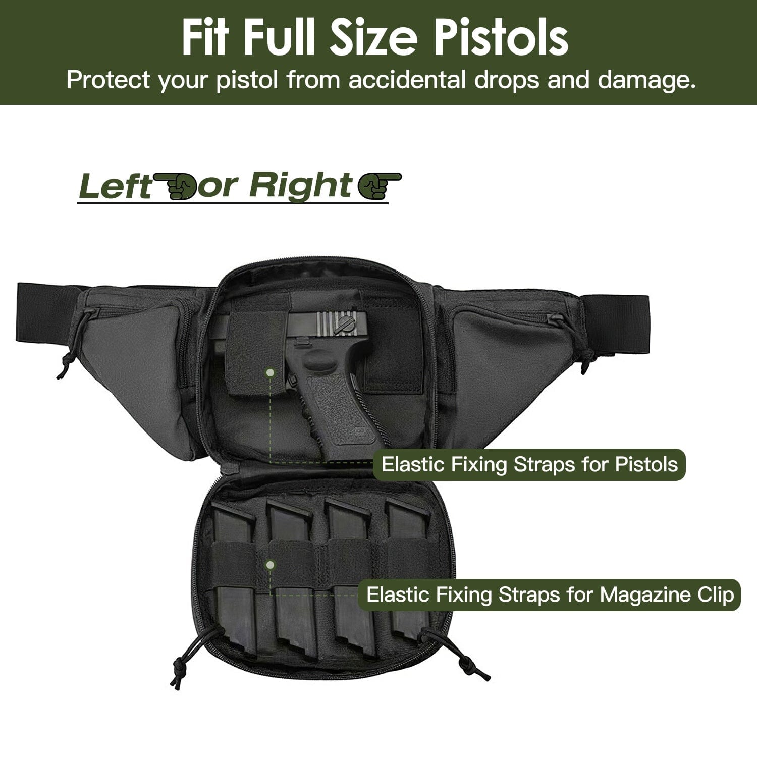 Tactical Fanny Pack Concealed Carry Bag for Men Bags & Travel - DailySale