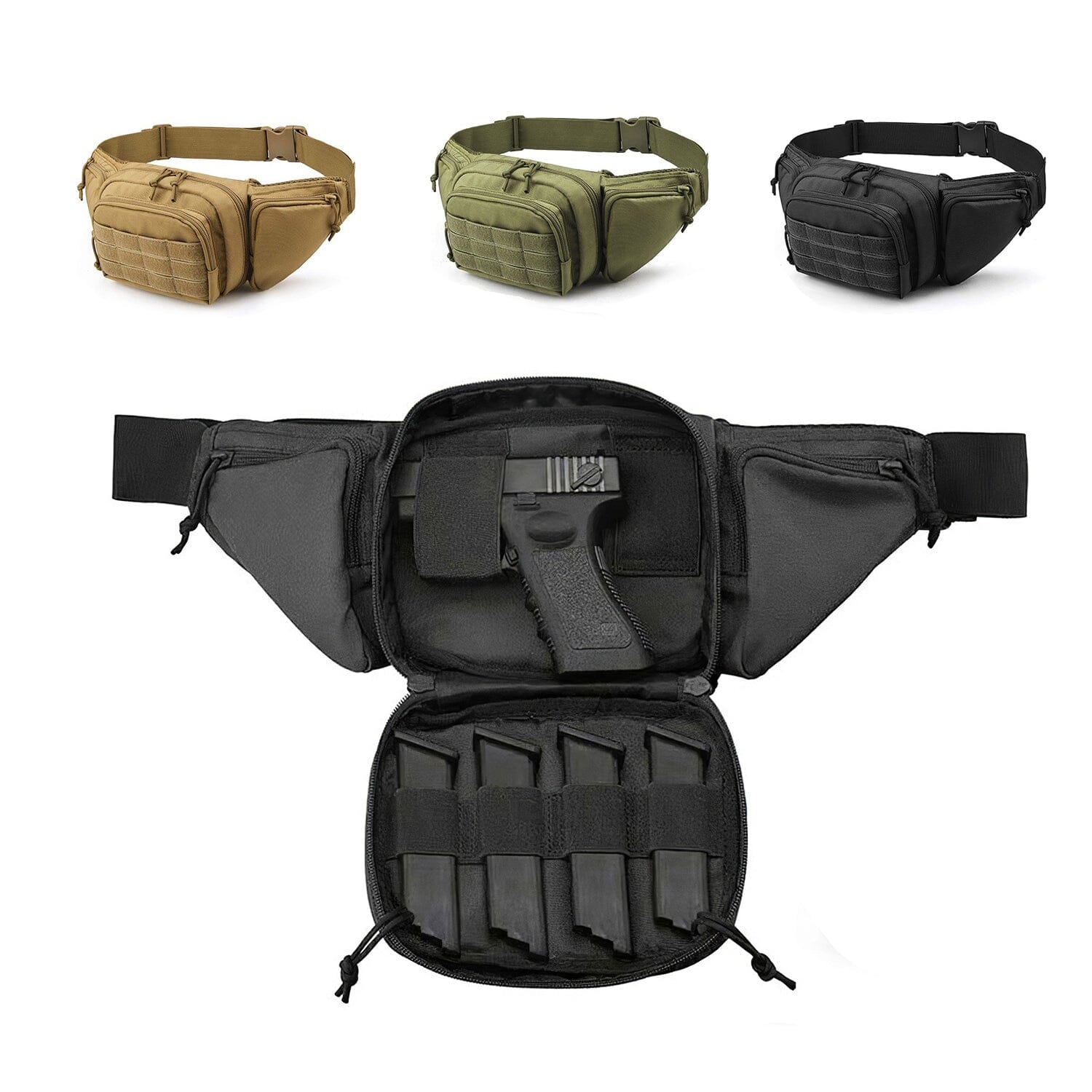 Tactical Fanny Pack Concealed Carry Bag for Men Bags & Travel - DailySale