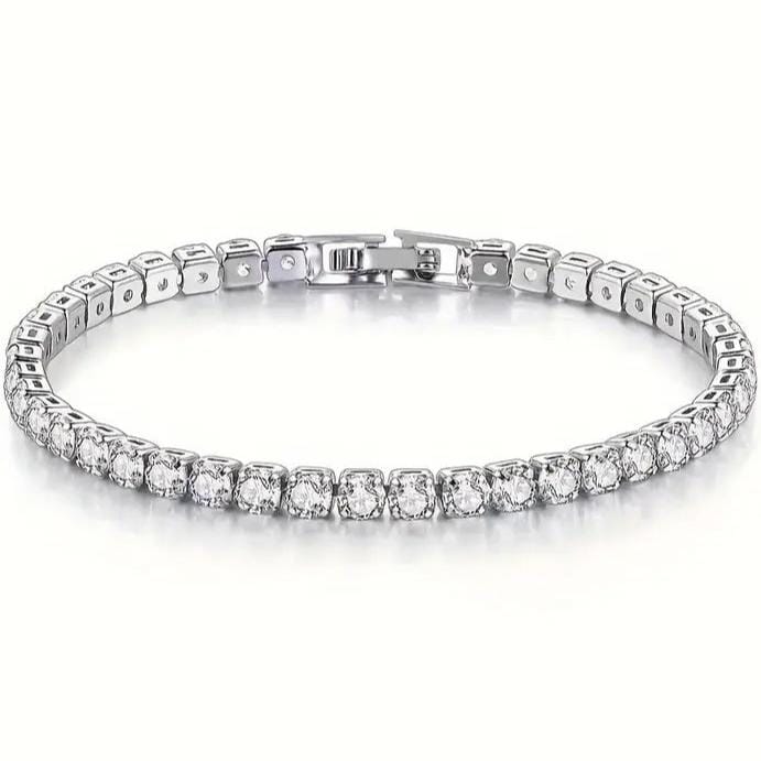 Tennis Single Row Synthetic Zircon Bracelet Bracelets - DailySale