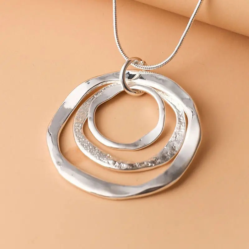 Three Rings Design Pendant Necklace Necklaces - DailySale