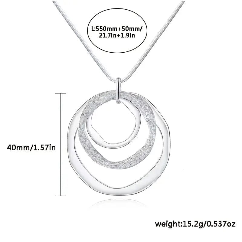 Three Rings Design Pendant Necklace Necklaces - DailySale