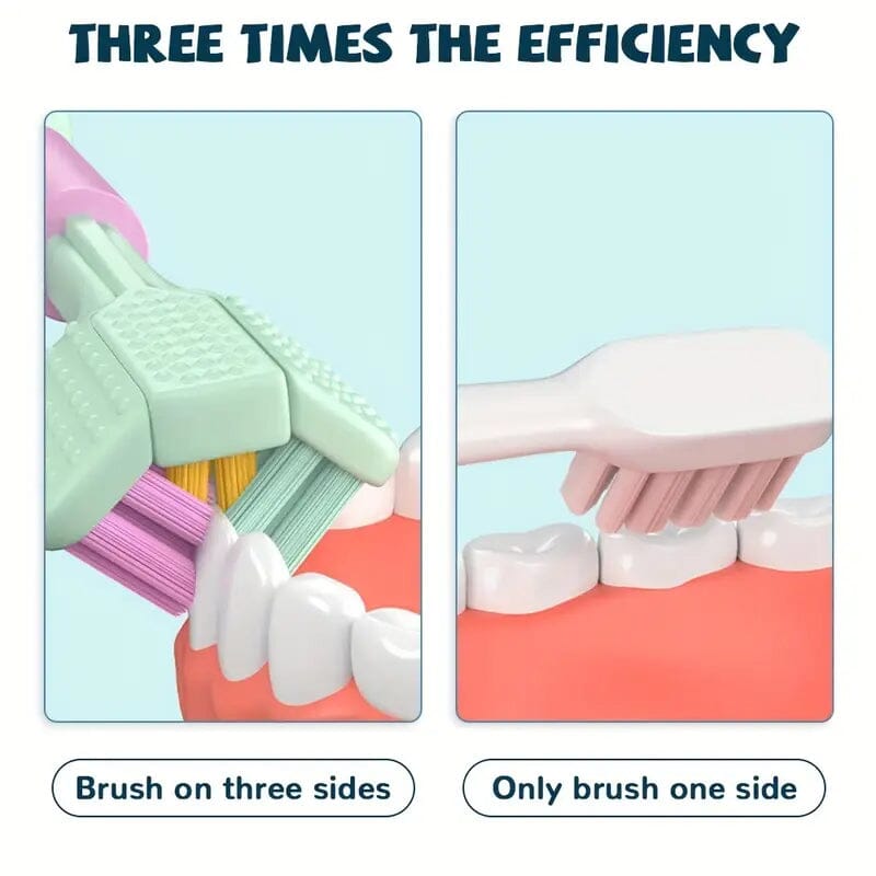 Threesided Soft Bristle Toothbrush Beauty & Personal Care - DailySale