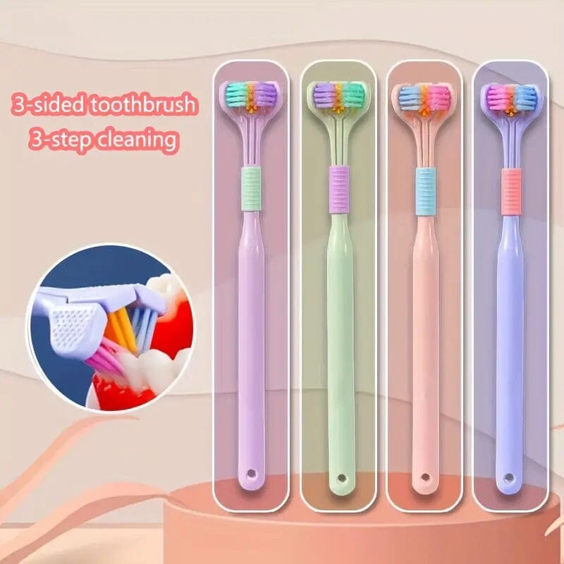 Threesided Soft Bristle Toothbrush Beauty & Personal Care - DailySale