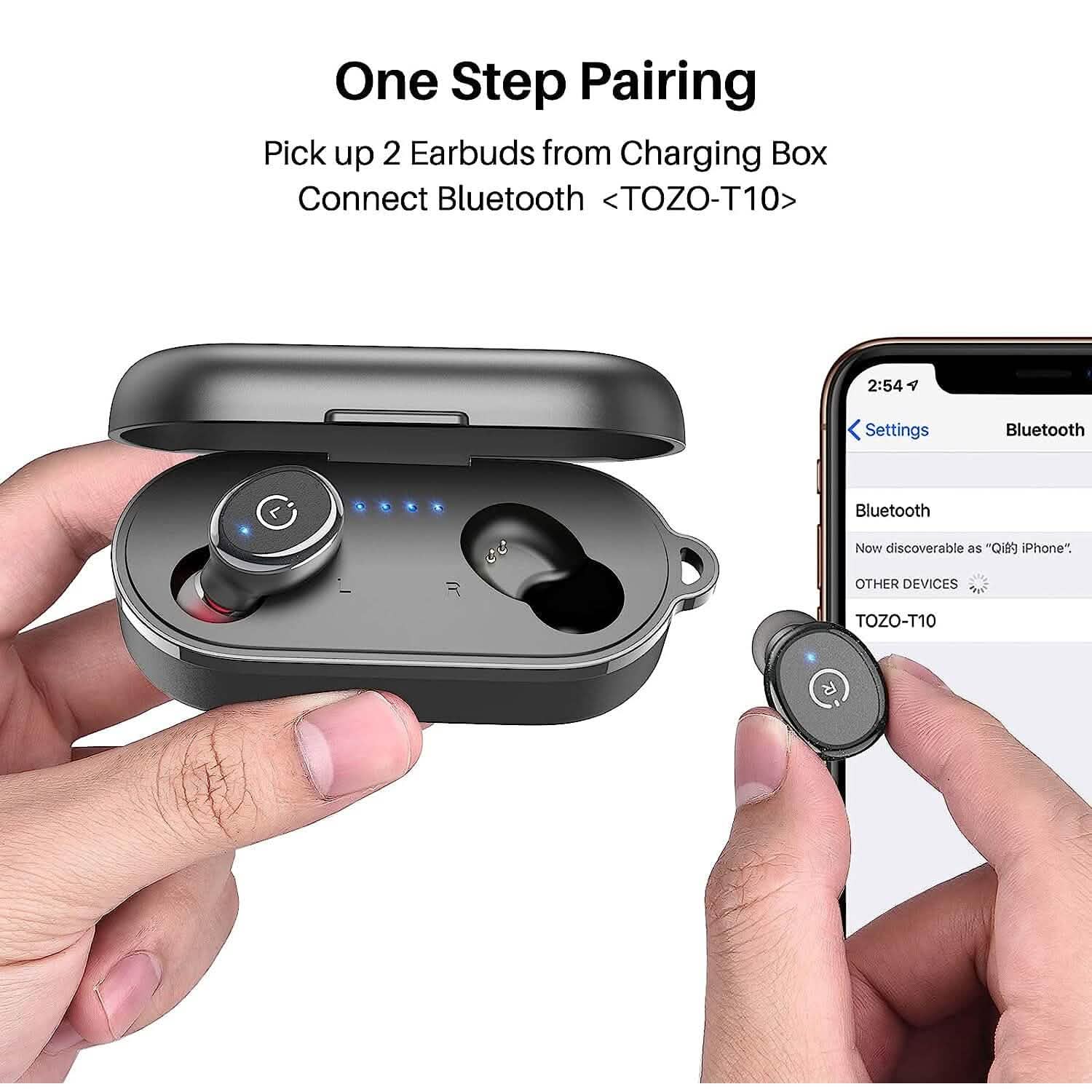 TOZO T10 Bluetooth 5.3 Wireless Earbuds (Refurbished) Headphones - DailySale