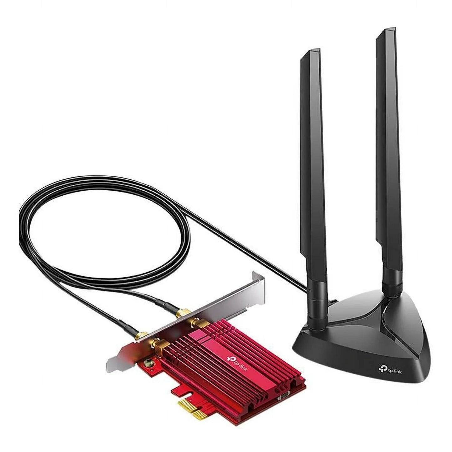 TP-Link WiFi 6E AX5400 PCIe WiFi Card (Archer TXE75E), Tri Band Wireless Adapter with Bluetooth 5.3, WPA3, MU-MIMO, OFDMA, Heat Sink, Low-Profile Bracket, Supports Windows 11, 10 (64bit) Computer Accessories - DailySale