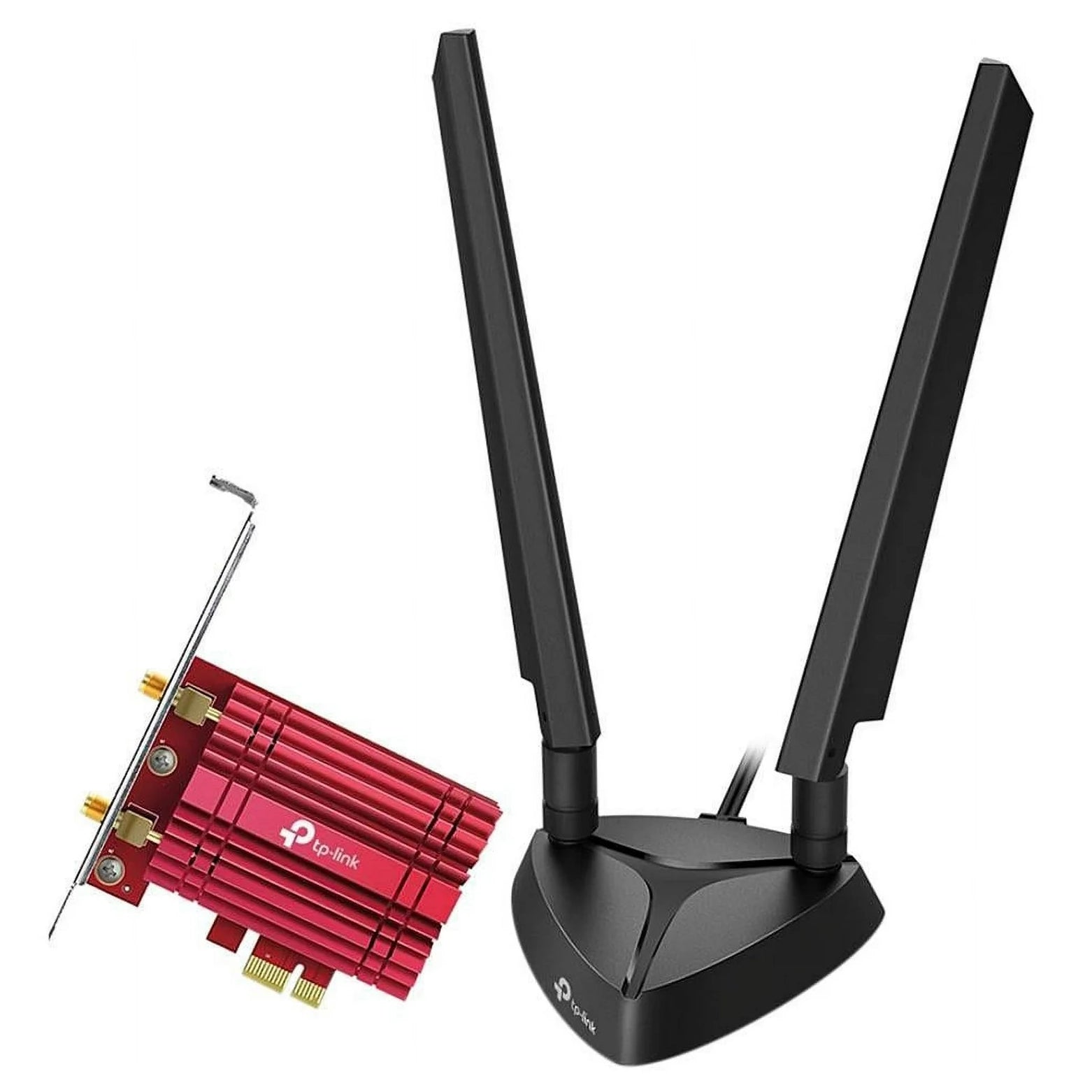 TP-Link WiFi 6E AX5400 PCIe WiFi Card (Archer TXE75E), Tri Band Wireless Adapter with Bluetooth 5.3, WPA3, MU-MIMO, OFDMA, Heat Sink, Low-Profile Bracket, Supports Windows 11, 10 (64bit) Computer Accessories - DailySale