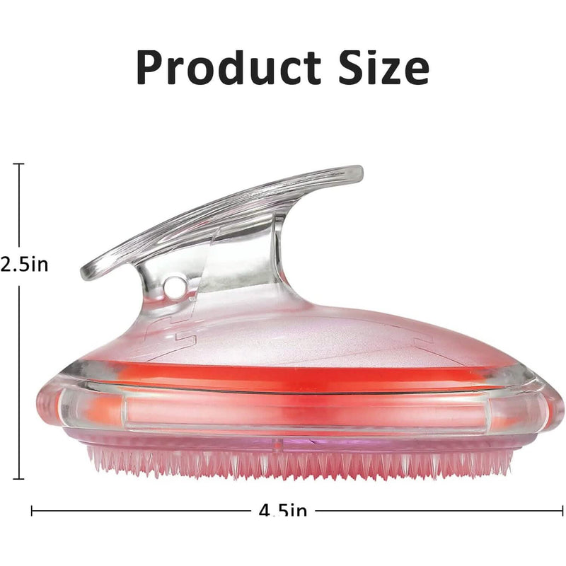 Transparent Silicone Shampoo Brush Scalp Massager Smoothing Comb Wellness - DailySale