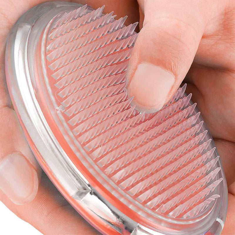 Transparent Silicone Shampoo Brush Scalp Massager Smoothing Comb Wellness - DailySale