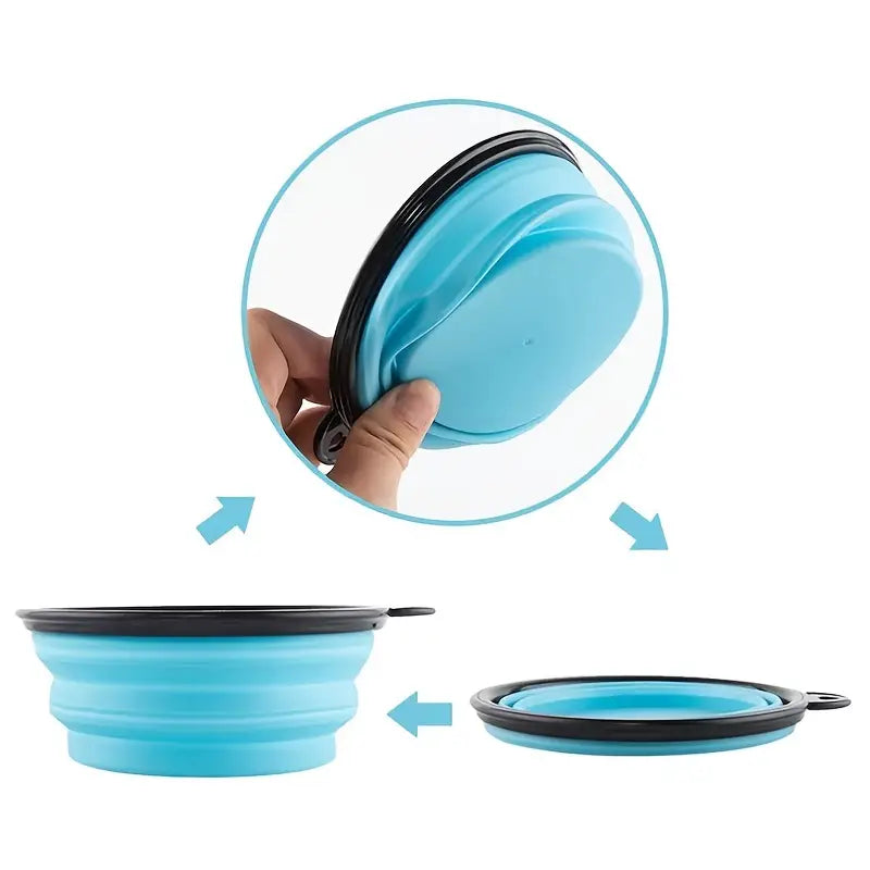 Travel-Friendly Pet Bowl - Durable TPR, Foldable & Chew-Resistant for Dogs & Cats Pet Supplies - DailySale