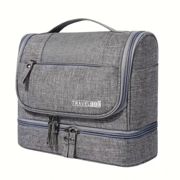 Travel Wash Bag with Hanging Hook Bags & Travel Gray - DailySale