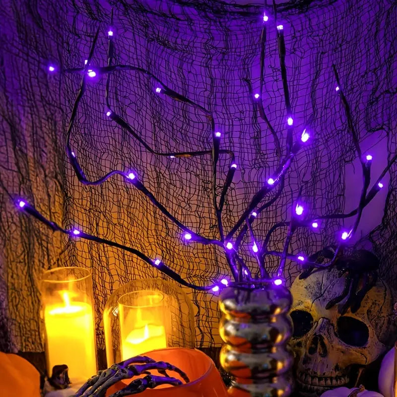 Tree Lamp Decoration Lights, 20 LED Purple Willow Branch Light Holiday Decor & Apparel - DailySale