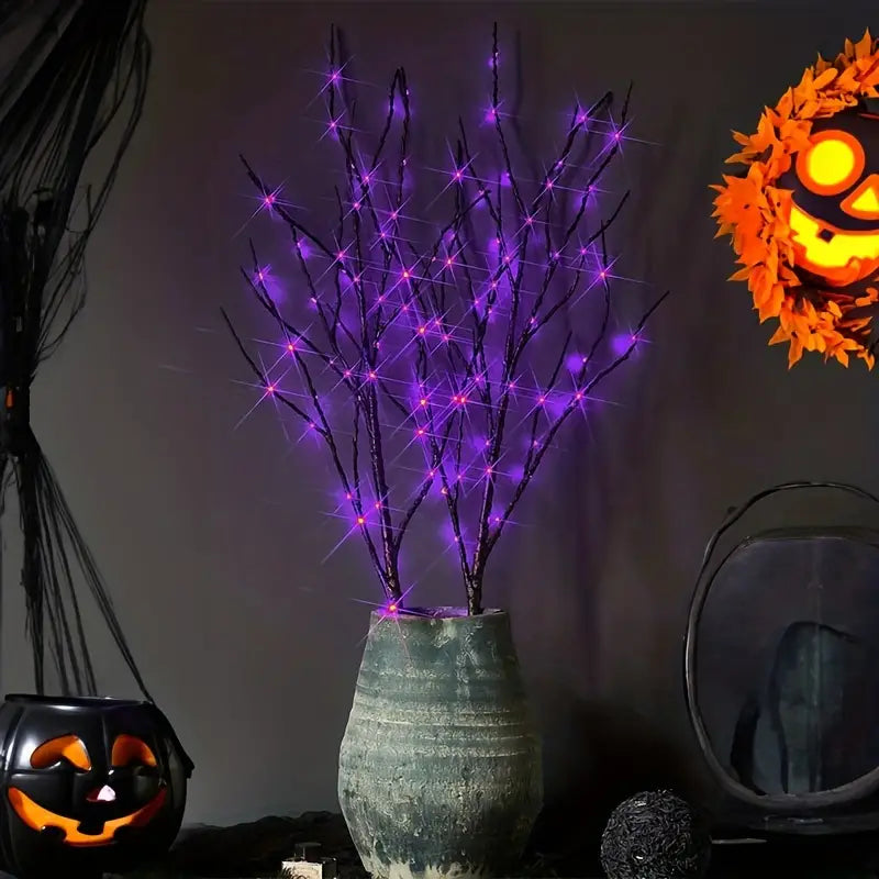 Tree Lamp Decoration Lights, 20 LED Purple Willow Branch Light Holiday Decor & Apparel - DailySale