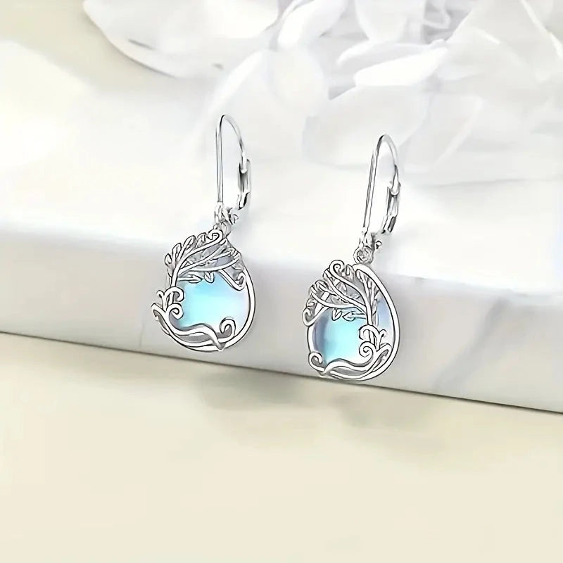 Tree of Life Design S925 Sterling Silver Dangle Earrings Earrings - DailySale