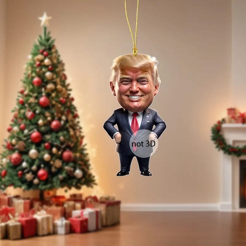 Trump Acrylic Ornament Versatile Hanging Decor Holiday Decor & Apparel - DailySale