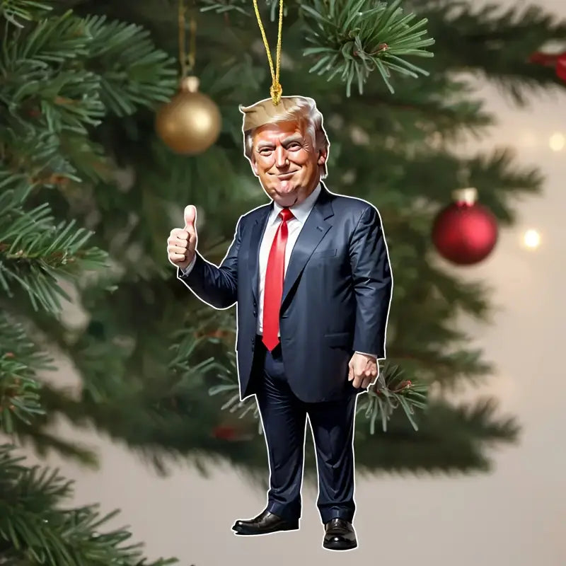 Trump-Inspired Acrylic Decor - Sparkling Ornaments Holiday Decor & Apparel - DailySale