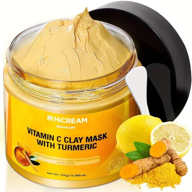 Turmeric Vitamin C Deep Cleaning Clay Facial Mask Beauty & Personal Care - DailySale