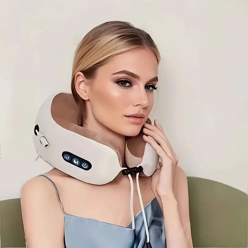 U-Shaped Cervical Neck Massager Pillow Wellness - DailySale