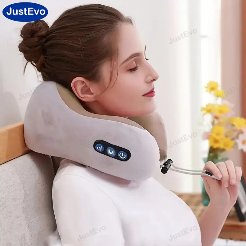 U-Shaped Cervical Neck Massager Pillow Wellness - DailySale