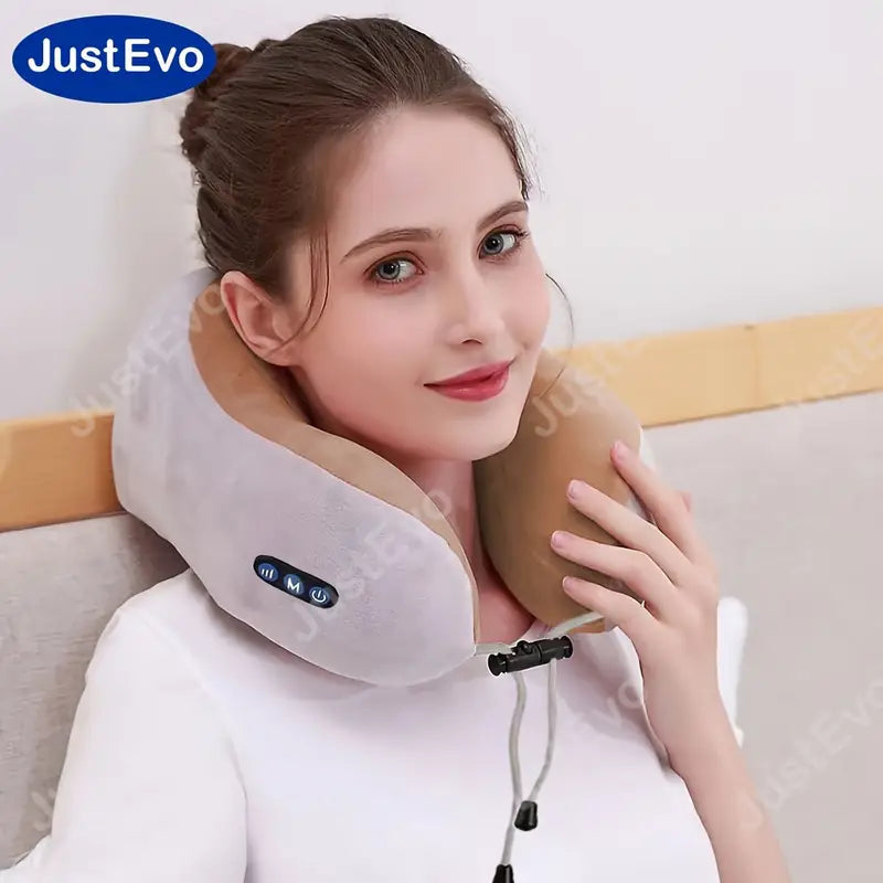 U-Shaped Cervical Neck Massager Pillow Wellness - DailySale