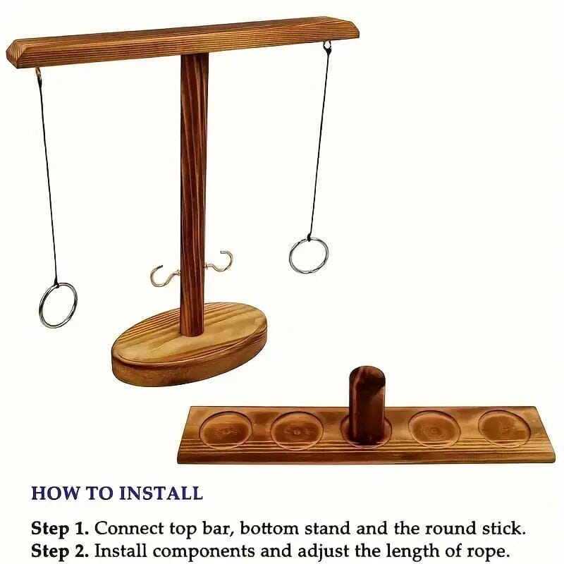 Ultimate Wooden Hook and Ring Indoor Combat Game Toys & Games - DailySale