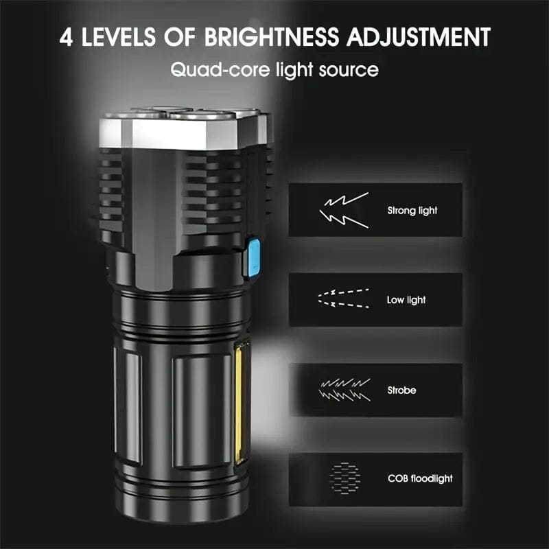 Ultra-Bright USB Rechargeable LED Flashlight Sports & Outdoors - DailySale