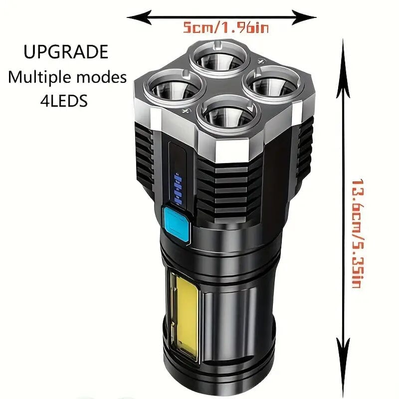 Ultra-Bright USB Rechargeable LED Flashlight Sports & Outdoors - DailySale