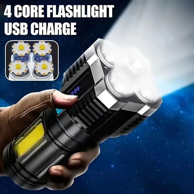 Ultra-Bright USB Rechargeable LED Flashlight Sports & Outdoors - DailySale