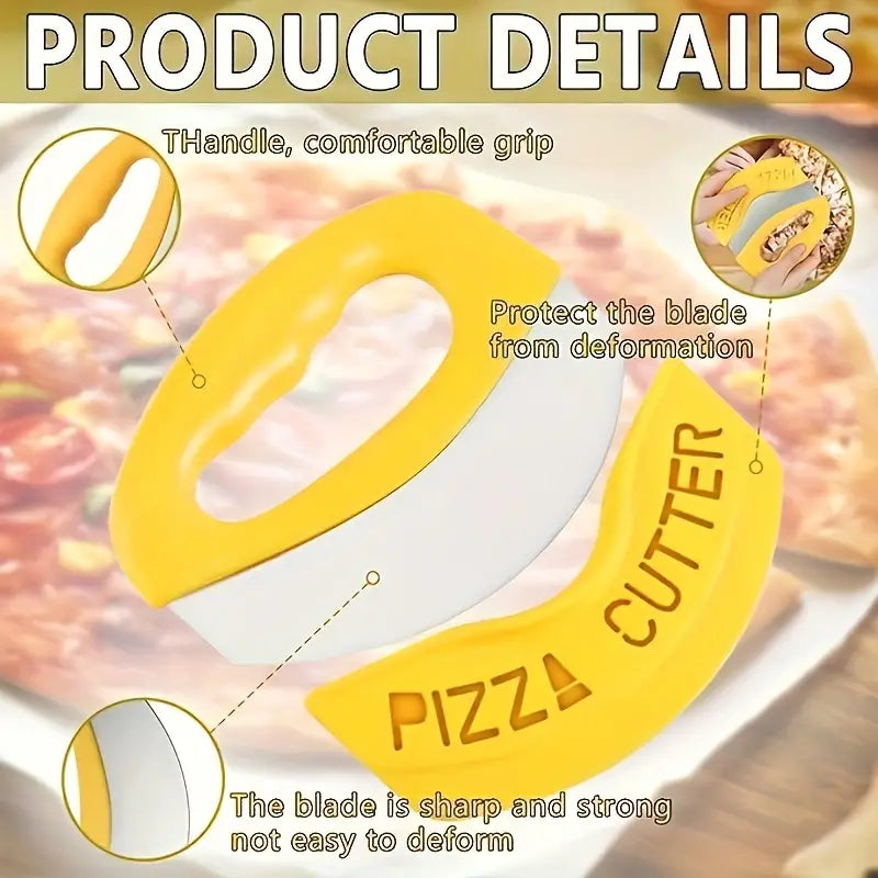 Ultra-Sharp Stainless Steel Pizza Cutter With Rocker Arm Kitchen Tools & Gadgets - DailySale