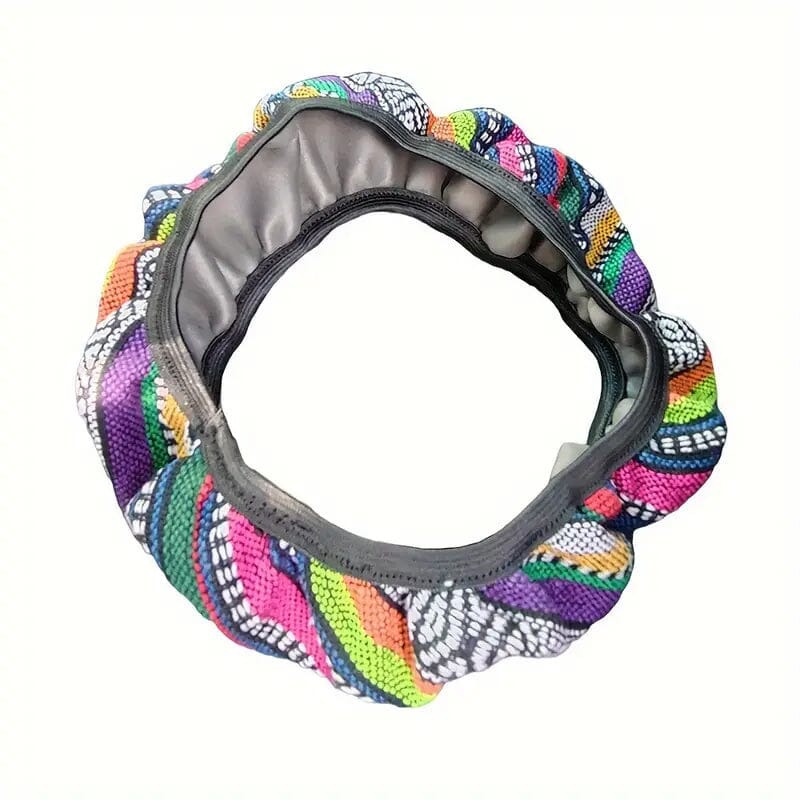 Ultra-Thin Breathable Colorful Hemp Steering Wheel Cover Automotive - DailySale