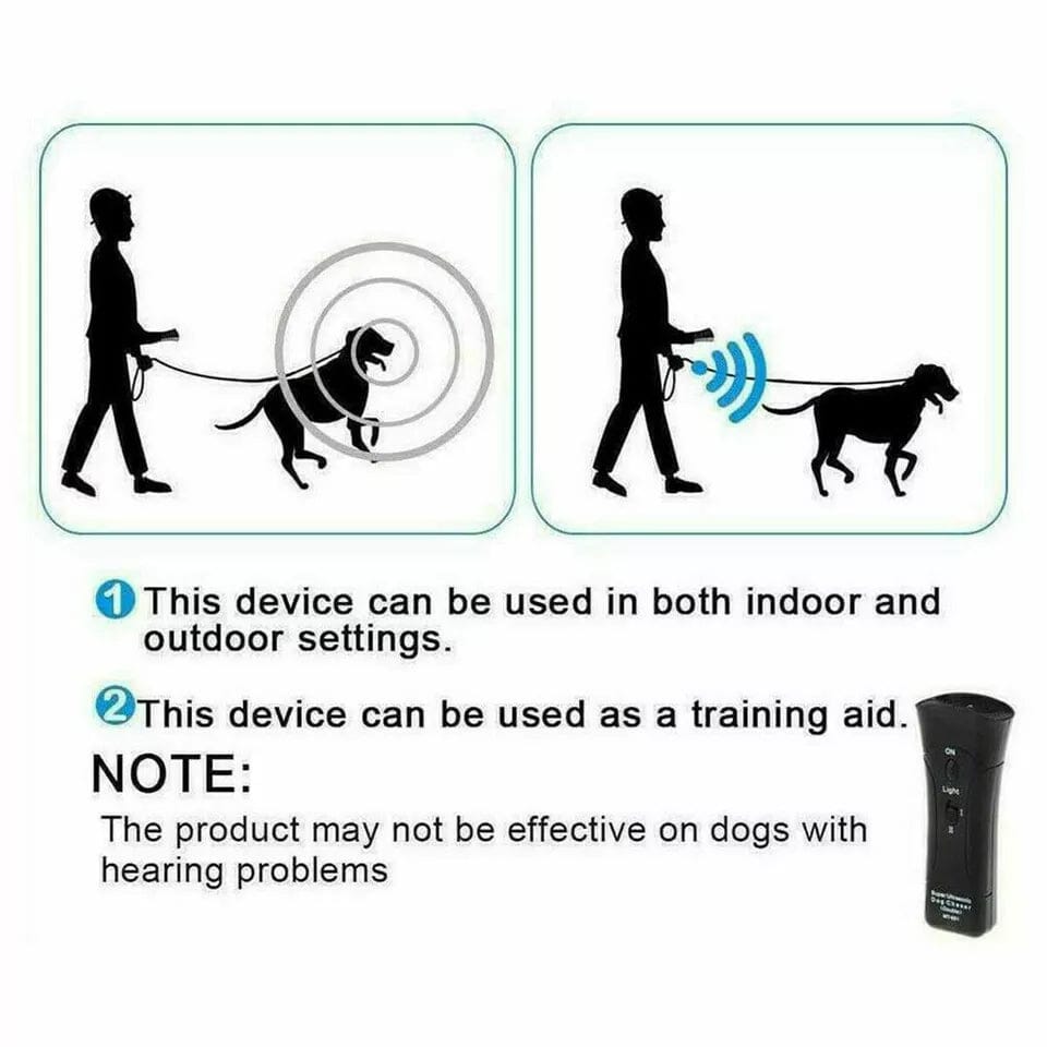 Ultrasonic Pet Dog Anti Bark Training Chaser Control Device Pet Supplies - DailySale