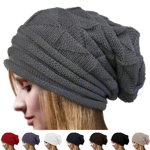 Unisex Oversized Knitted Baggy Beanie Sports & Outdoors - DailySale