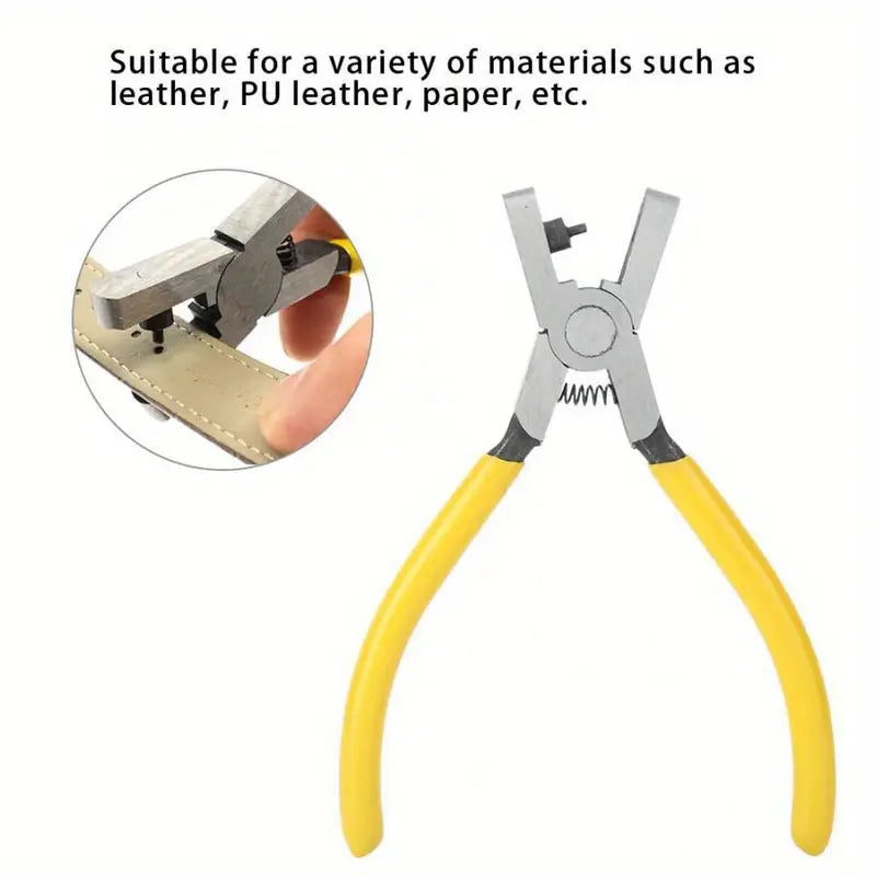 Universal 2.0mm Faux Leather Hole Punch Plier - Effortless Belt, Dog Collar, Shoe, and Craft Project Repair Tool Arts & Crafts - DailySale