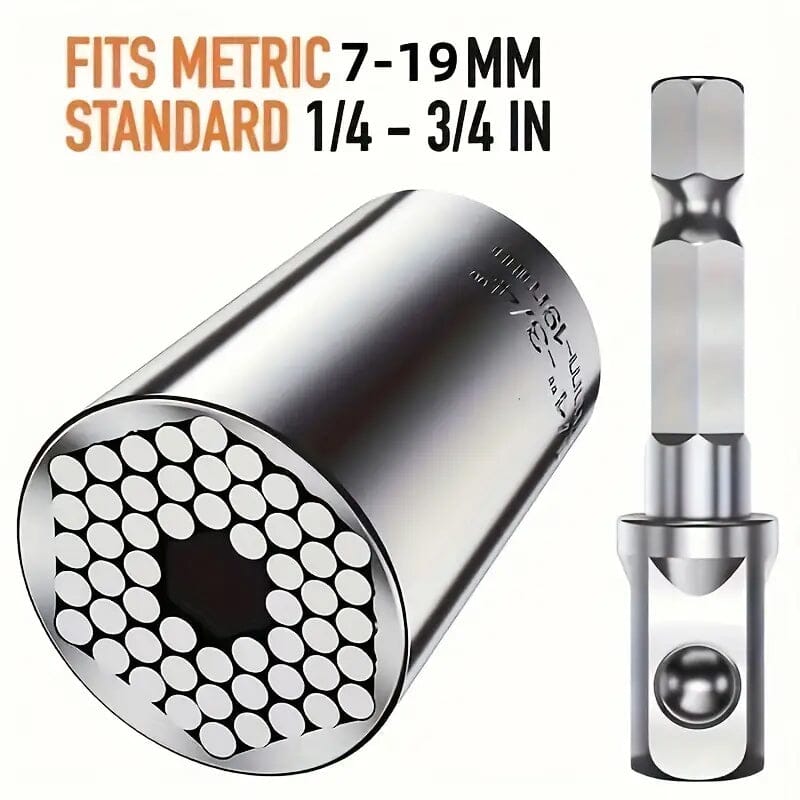 Universal Torque Wrench 7-19mm Hexagonal Multi-functional Universal Socket Home Improvement - DailySale