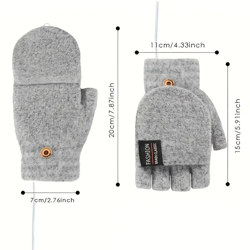 USB Electric Heating Adjustable Temperature Gloves Sports & Outdoors - DailySale