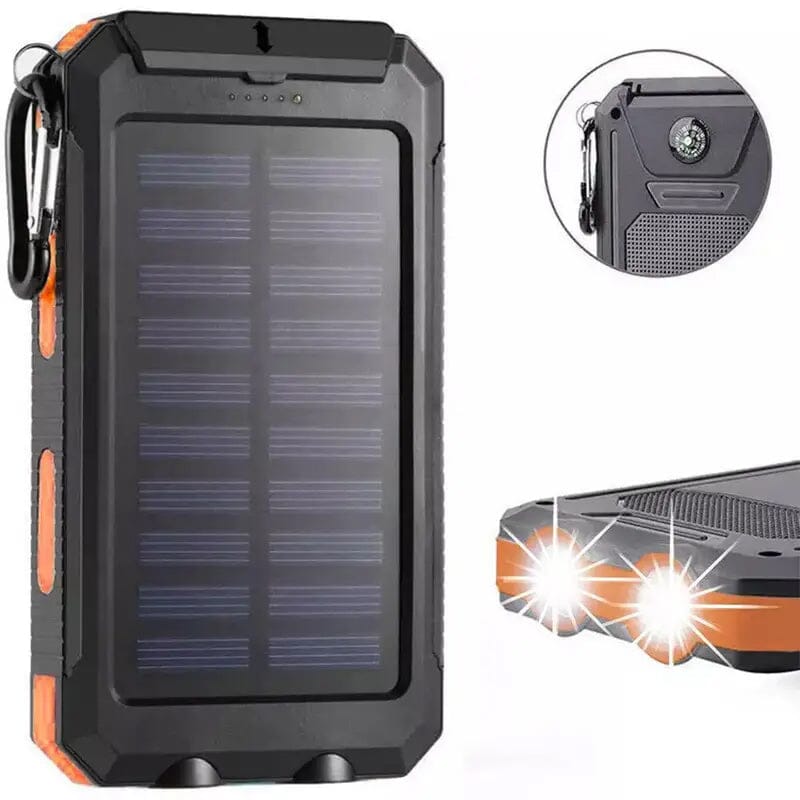 USB Portable Charger 10000mAh Solar Power Bank for Cell Phone and Laptops Mobile Accessories - DailySale