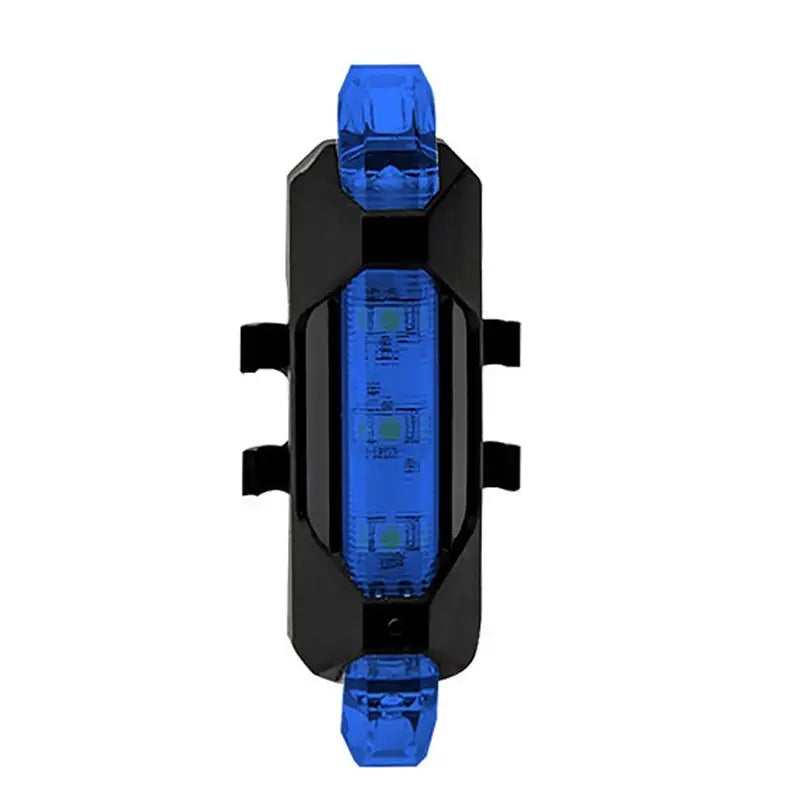 USB Rechargeable LED Bike Tail Light - 4 Flashing Modes For Safety And Visibility Sports & Outdoors Blue - DailySale