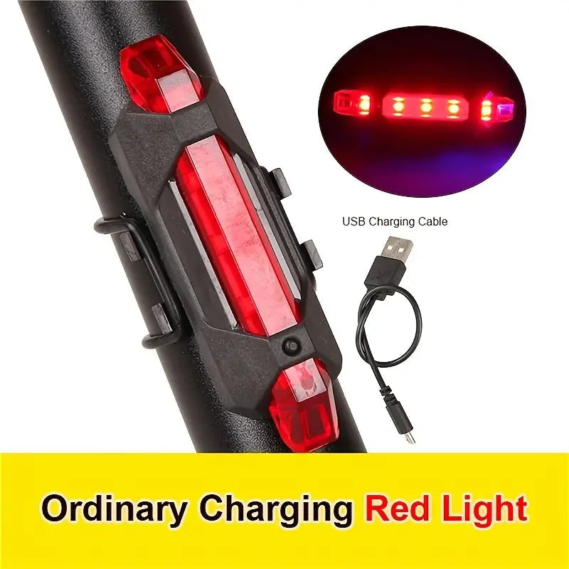 USB Rechargeable LED Bike Tail Light - 4 Flashing Modes For Safety And Visibility Sports & Outdoors - DailySale