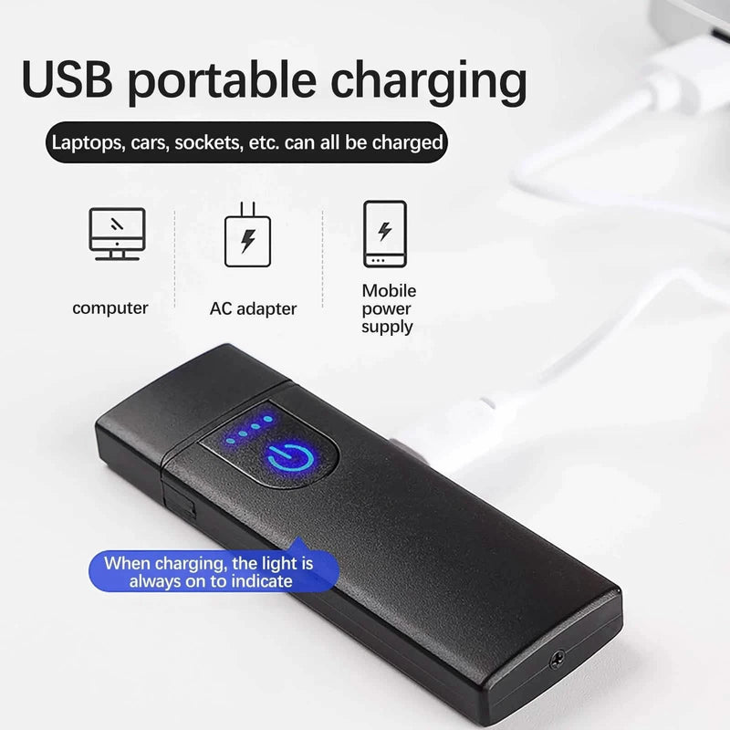 USB Rechargeable Portable Touch Sensitive Tungsten Lighter Sports & Outdoors - DailySale