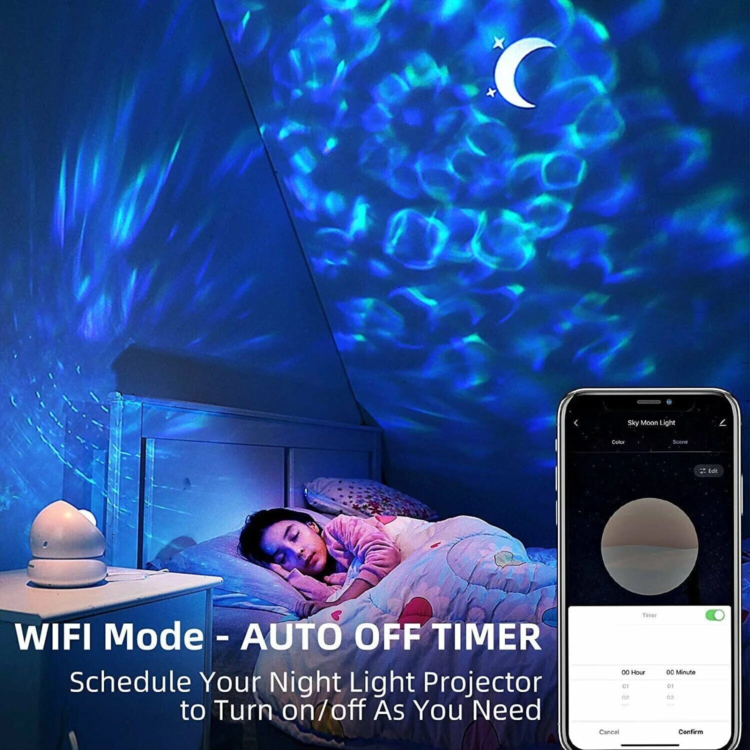 VANKYO Galaxy Smart Night Light Projector with APP and Voice Control Indoor Lighting - DailySale