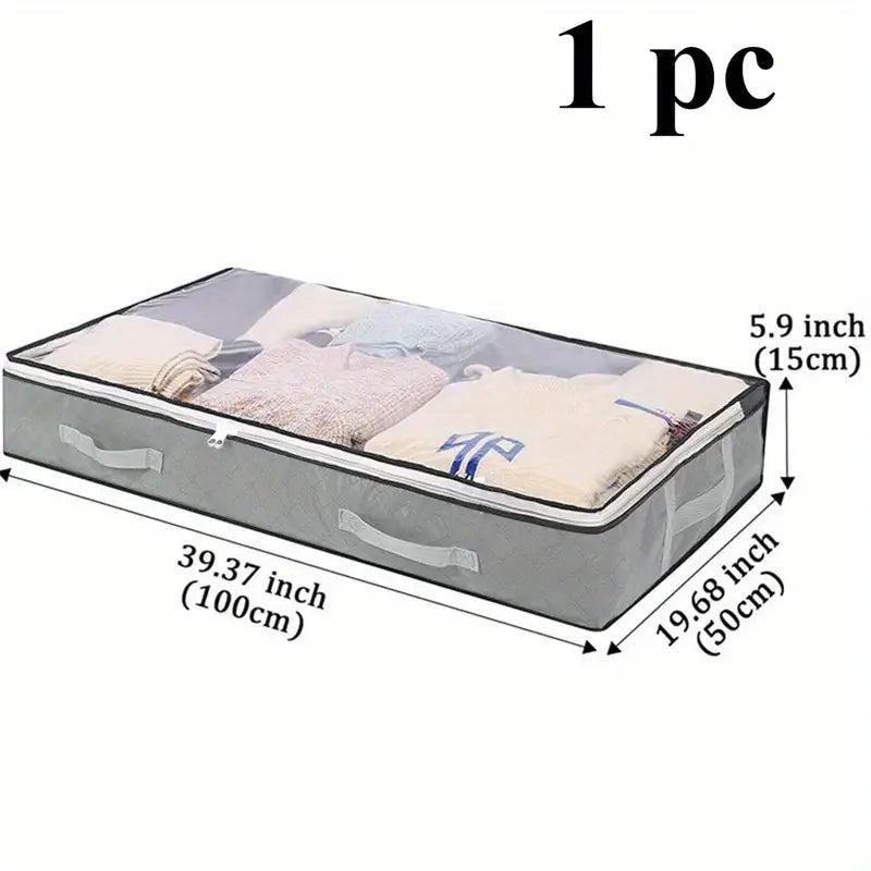 Versatile Under-Bed Storage Organizer with Reinforced Handles Closet & Storage - DailySale