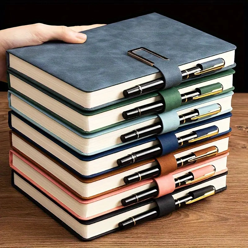 Vintage A5 Leatherbound Notebook with Personalized Soft Cover and Bookmark Arts & Crafts - DailySale