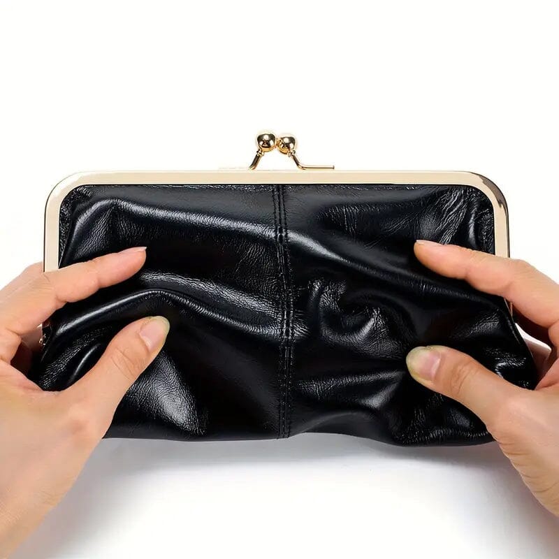 Vintage Chic Leather Clutch Lady Purse Bags & Travel - DailySale